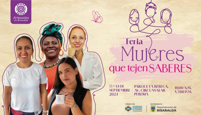 En Pereira se realizará la tercera versión de la feria Mujeres que Tejen Saberes del programa Artesanías de Risaralda