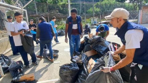 Con una entusiasta participación, se cumplió la ‘Reciclatón’ en la Institución Educativa Ciudadela Cuba