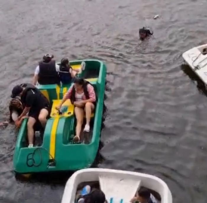 Canoa se Hundió con Cuatro Personas a Bordo en el Lago la Pradera de Dosquebradas