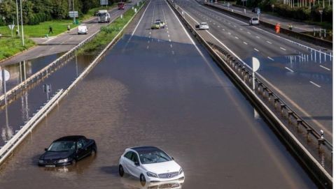 Las fuertes lluvias e inundaciones llegan a Barcelona