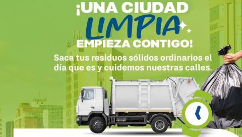 Mantener nuestra ciudad limpia es responsabilidad de todos.