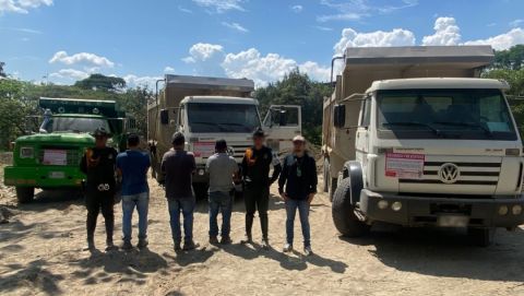 Tres detenidos por daños ambientales en Puerto Caldas, Pereira