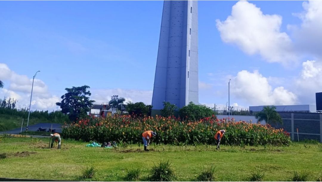 Imagen de Obelisco de la Villa Olímpica recibe embellecimiento 