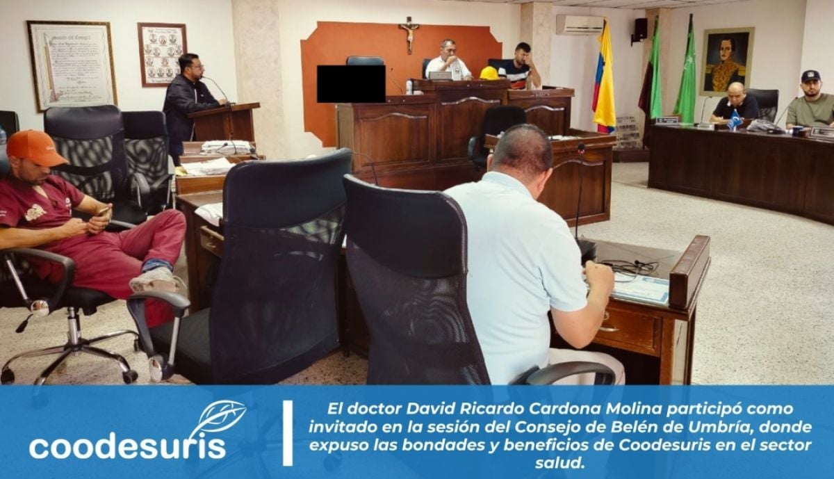 📢 COODESURIS PRESENTE EN EL CONCEJO DE BELÉN DE UMBRÍA 🏥💊